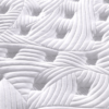 Image de Matelas Riveira double Hybride composé de ressort ensachés Jean Louis Scherrer sur un lit double
