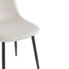 CHAISE SCANDINAVE BEIGE PIEDS NOIR