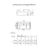 Image de canapé d'angle convertible coffre Alan tissu velours antitaches beige sur fond blanc