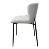 Image de chaise Carmen de salle à manger beige tissu velours antitaches pieds acier inoxydable chez maison des meubles