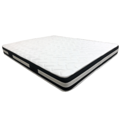 Image de Matelas DIAMANT 2 places de 20 cm de hauteur, blanc et composé de vizeline, ouate et felsoft pour un meilleur confort