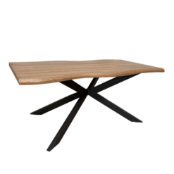 Table à manger effet bois de chêne BOKARO