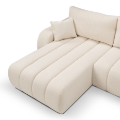 CANAPE BALOO BEIGE EN LAINE BOUCLEE