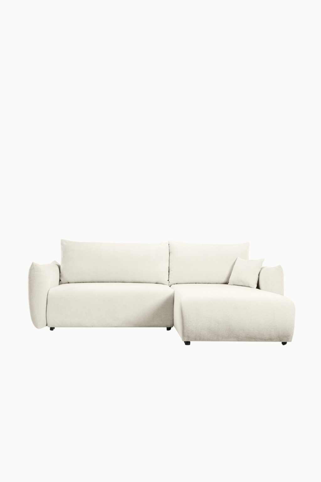 canape allia coffre convertible laine bouclee ecru 5