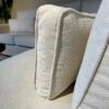 Coussin canapé d'angle Bolton tissus écru, déhoussable et lavable
