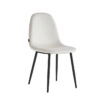 CHAISE SCANDINAVE BEIGE PIEDS NOIR
