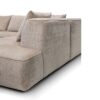 Canapé d'angle MOOD tissus chenille beige/taupe