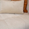 Canapé BRICE tissu chenille écru