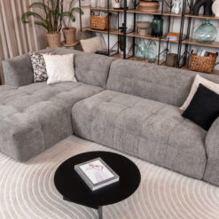 Canapé BRICE tissu chenille gris