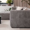 Canapé BRICE tissu chenille gris