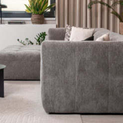 Canapé BRICE tissu chenille gris