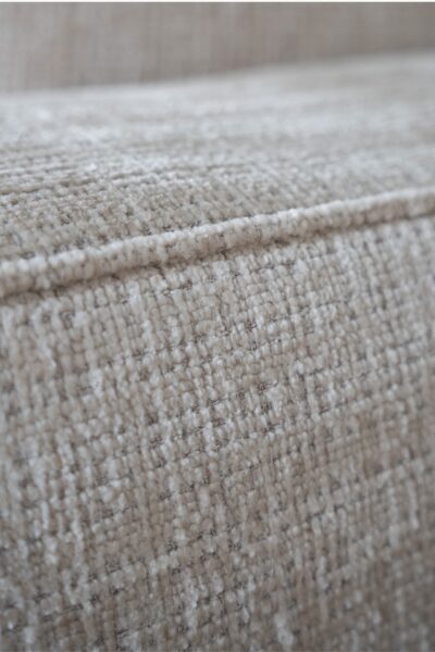 canapé modulable Mood en tissu chenille, avec méridienne, formes contemporaines et assises larges