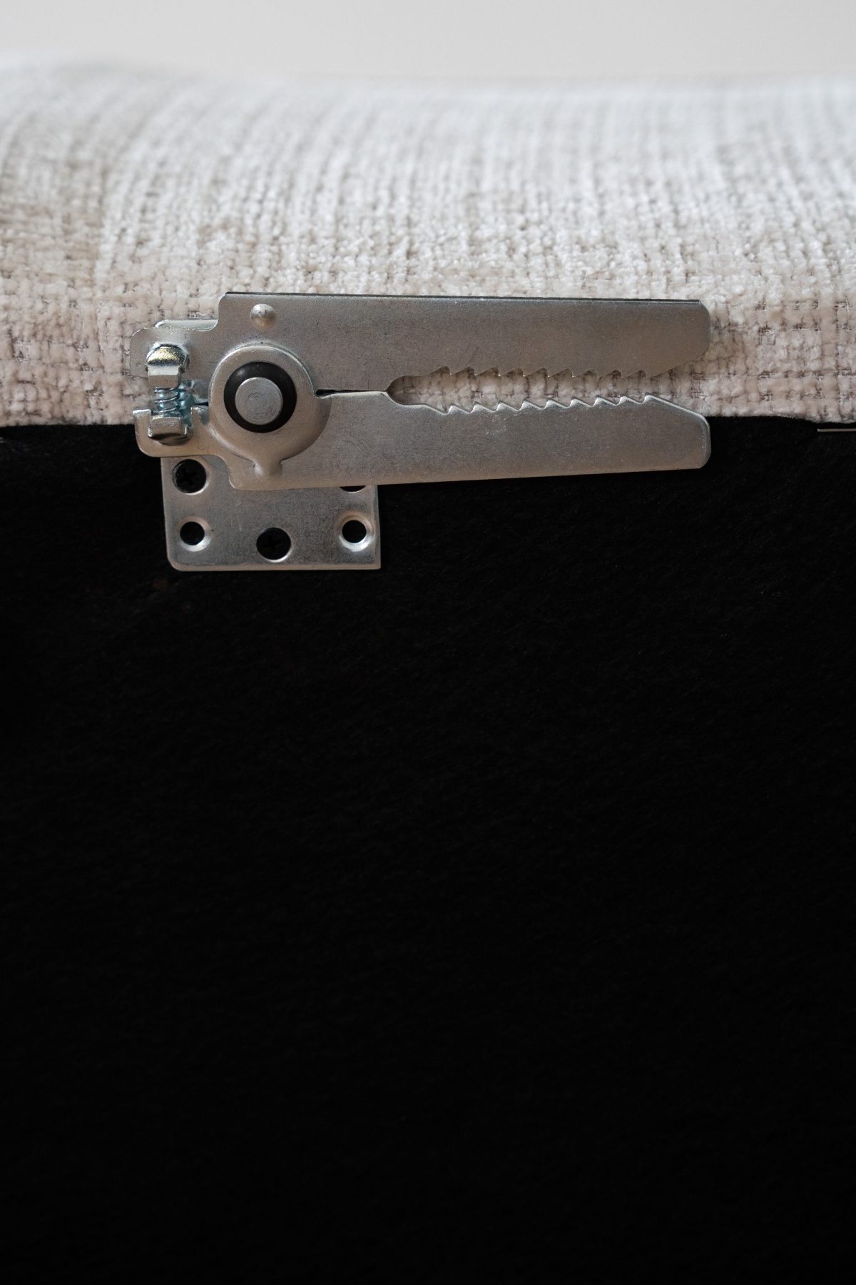 canapé modulable Mood en tissu chenille, avec méridienne, formes contemporaines et assises larges