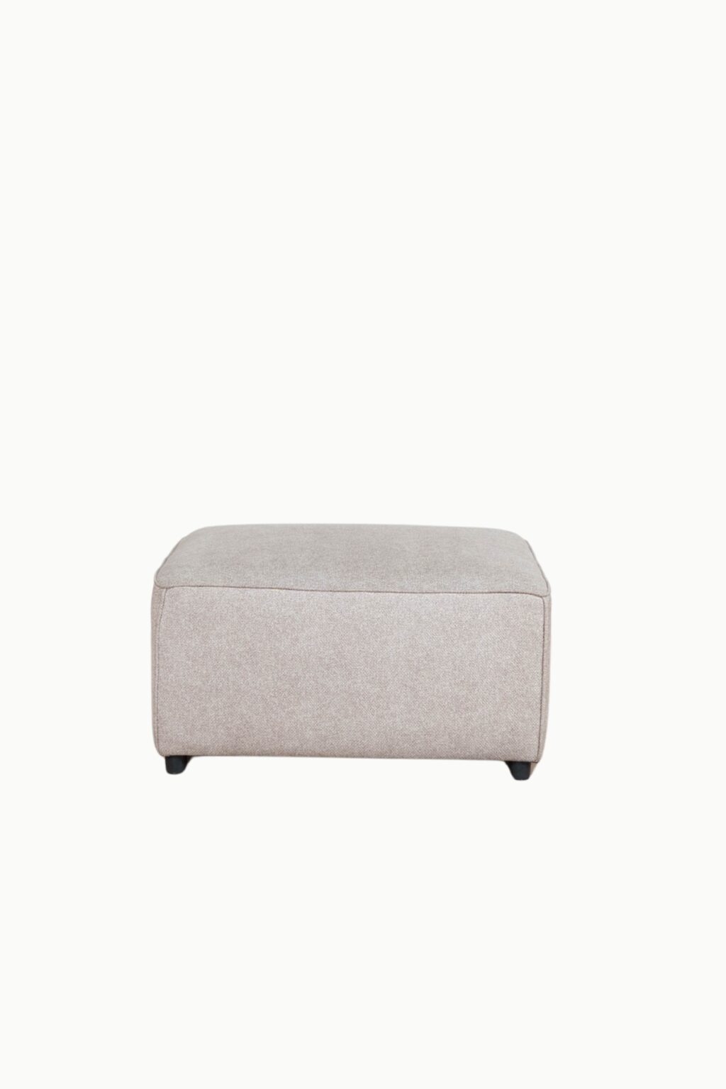 pouf monte carlo tissus chenille beige