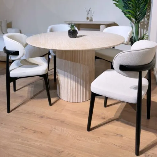 Table à manger PILLARD style travertin – Image 3