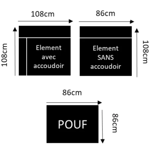 Canapé modulable MONTE-CARLO – Image 9