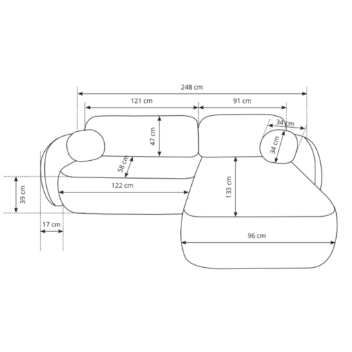 Canapé d'angle convertible AULFA – Image 14