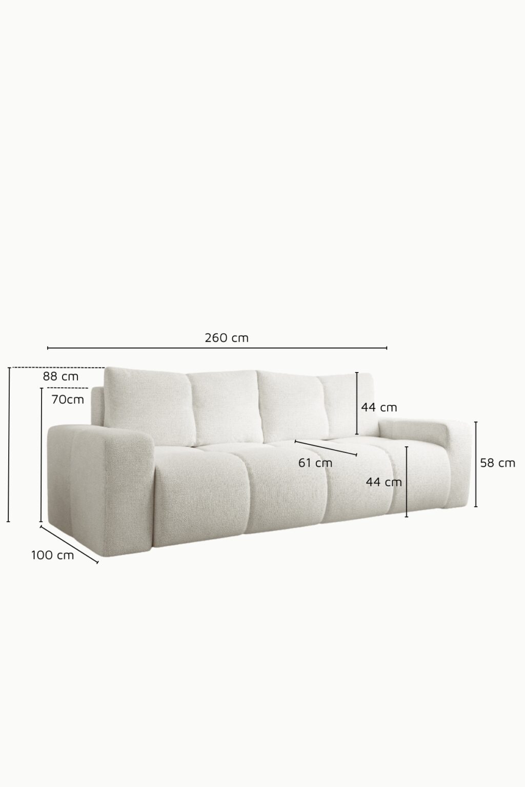 canape droit coffre convertible bubble 7