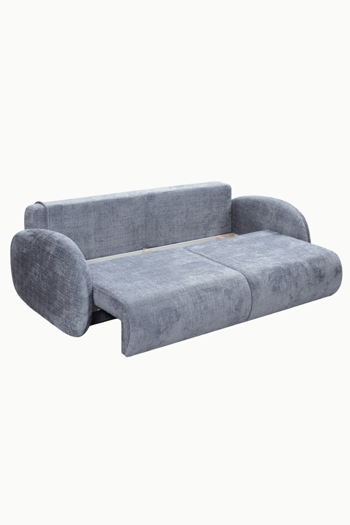 canape lory convertible coffre tissus chenille gris 1