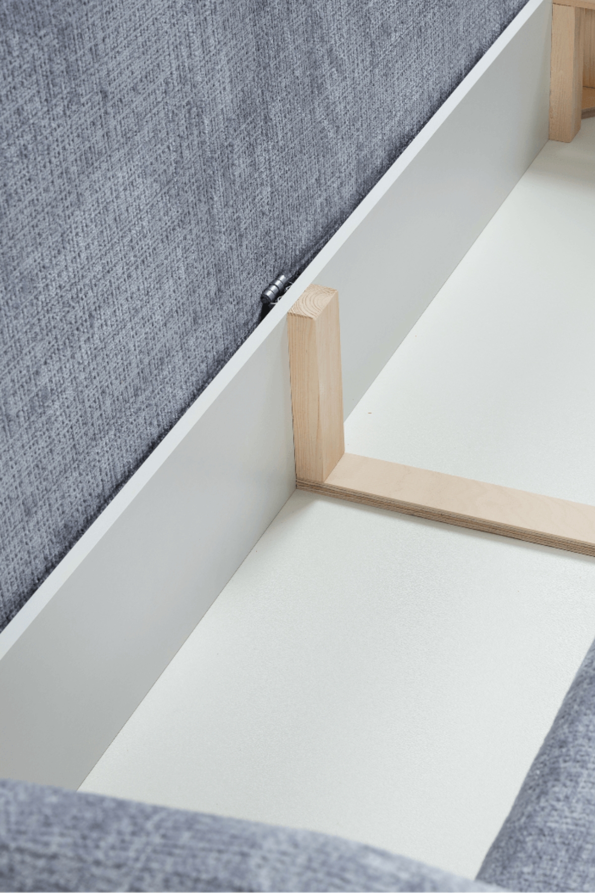 canape lory convertible coffre tissus chenille gris 4