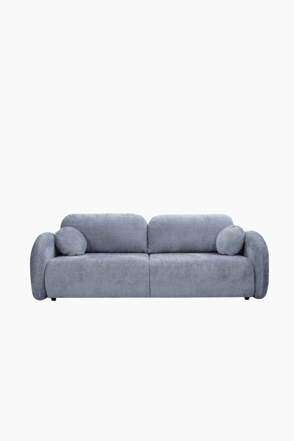 canape lory convertible coffre tissus chenille gris 5
