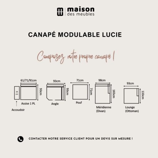 Canapé Modulable LUCIE – Image 9