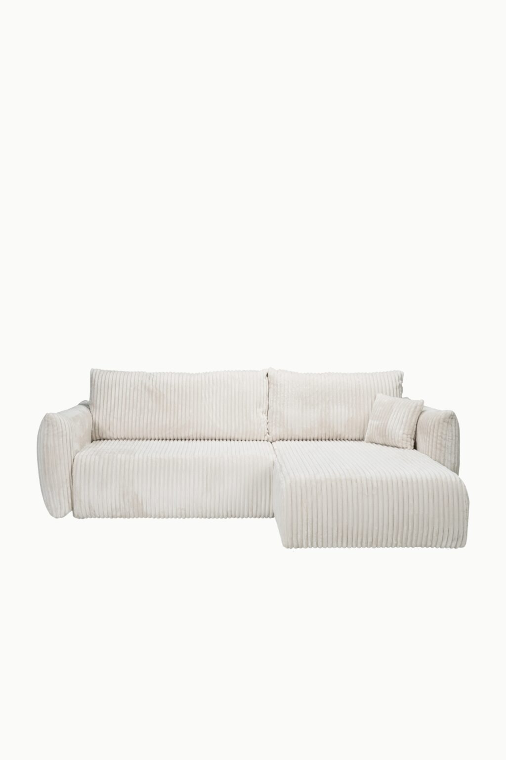 CANAPE ALLIA VELOURS COTELES ECRU (2)