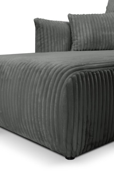 CANAPE ALLIA VELOURS COTELES GRIS (9)