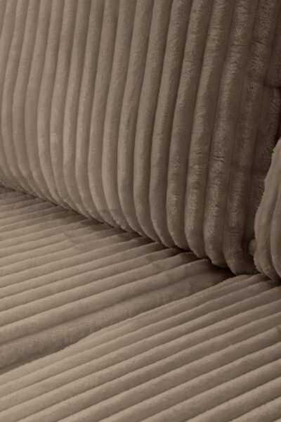 CANAPE ALLIA VELOURS COTELES MARRON (3)