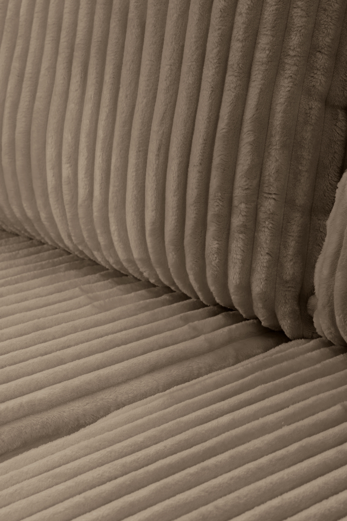 CANAPE ALLIA VELOURS COTELES MARRON (3)