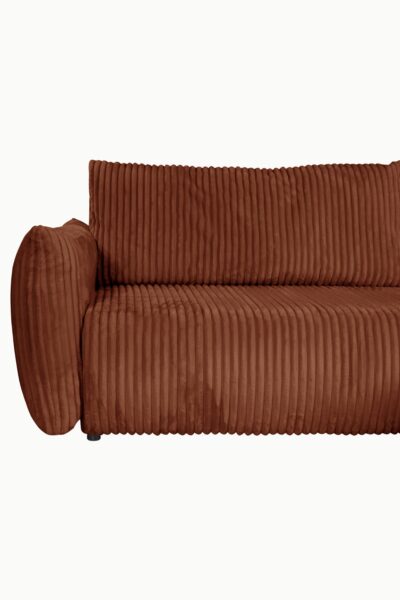 CANAPE ALLIA VELOURS COTELES TERRACOTTA (15)