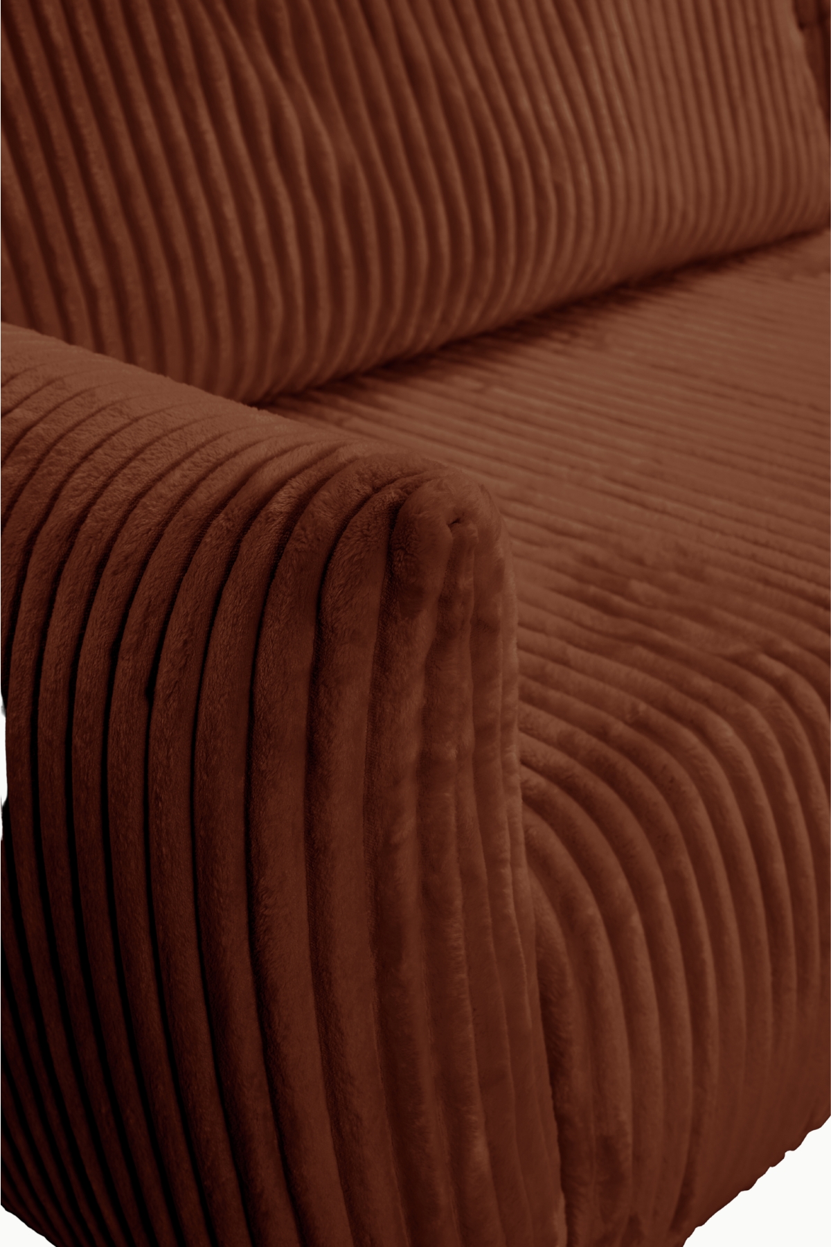 CANAPE ALLIA VELOURS COTELES TERRACOTTA (16)