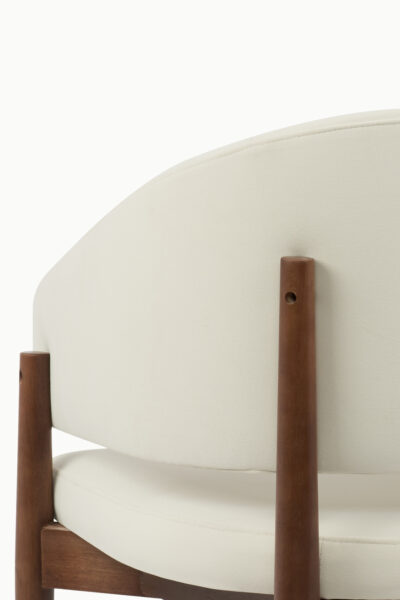 ROSA VELOURS BEIGE PIEDS MARRON 7 1