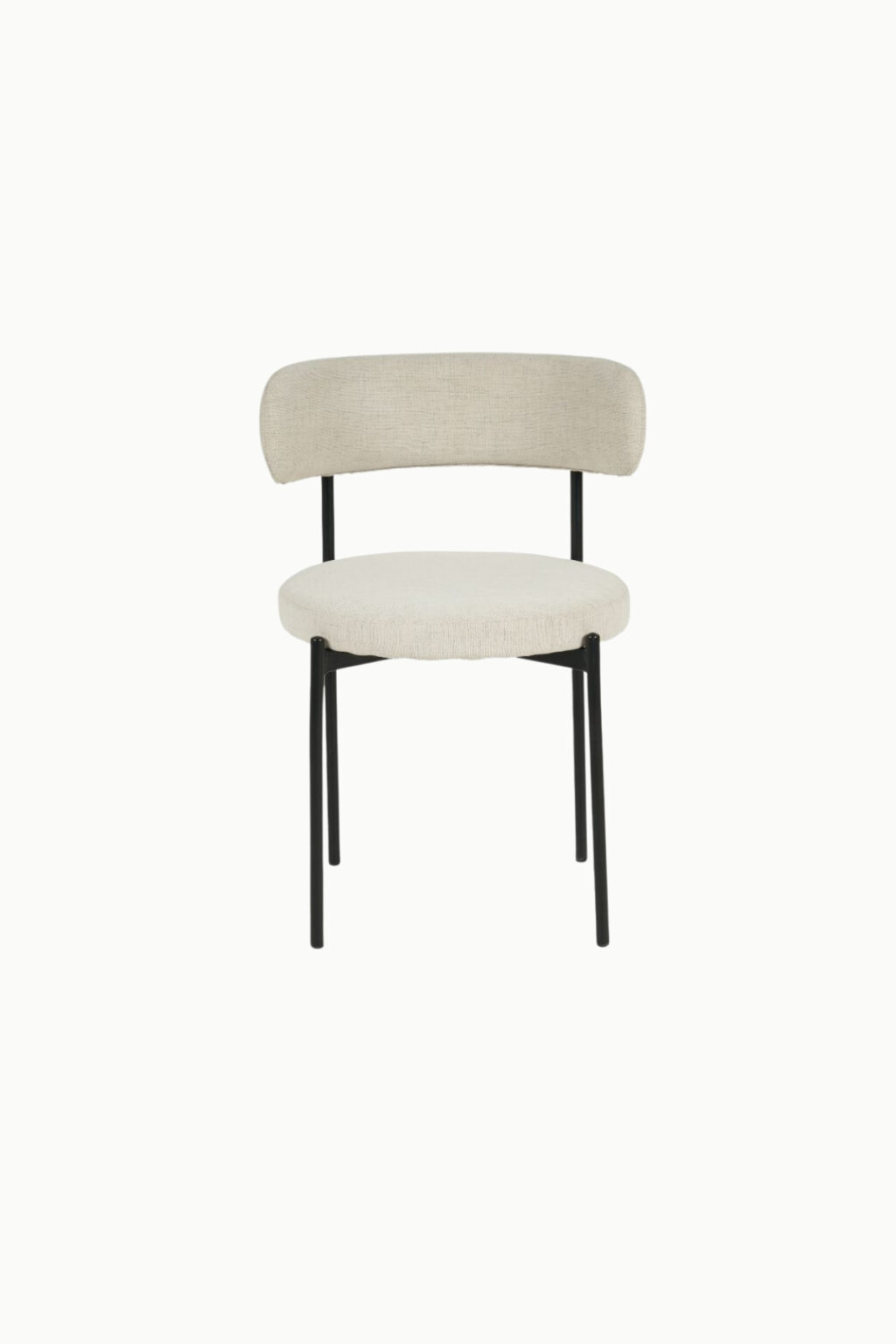 SOHO TISSU BEIGE PIEDS NOIRS 1