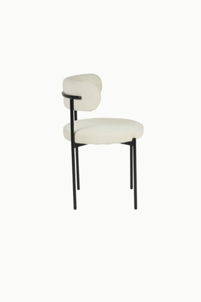 SOHO VELOURS BEIGE PIEDS NOIRS 5 1