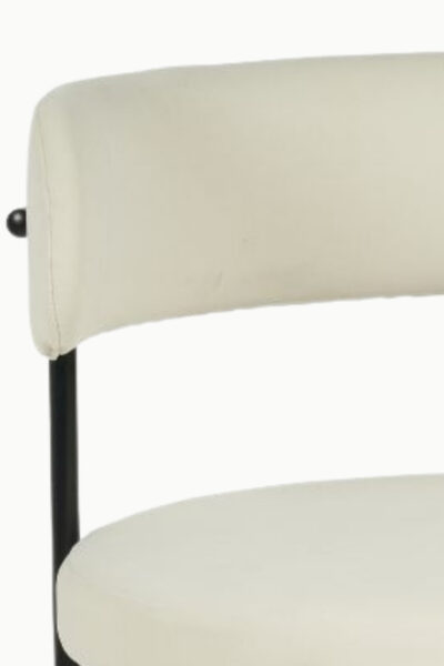 SOHO VELOURS BEIGE PIEDS NOIRS 7 1