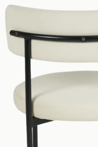 SOHO VELOURS BEIGE PIEDS NOIRS 8 1