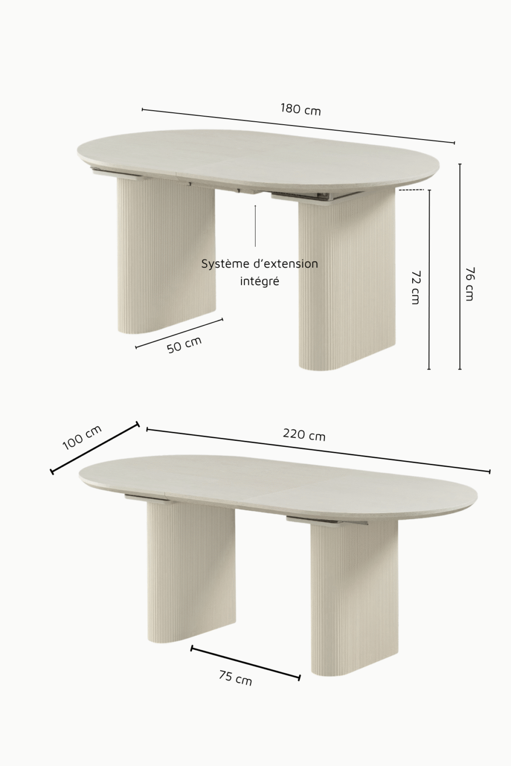 TABLE A MANGER PILLARD EXTENSIBLE 7 TABLE A MANGER PILLARD EXTENSIBLE 7