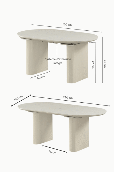 TABLE À MANGER PILLARD EXTENSIBLE (7)