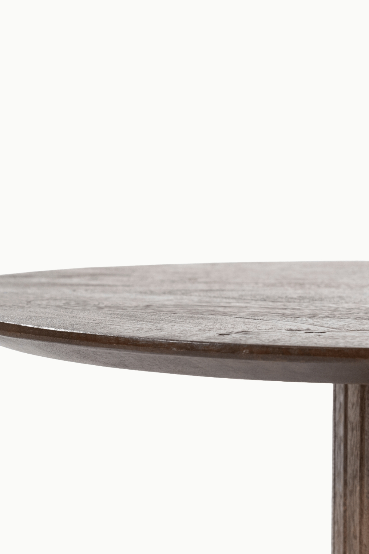 Table basse Lory forme organique en bois de manguier marron