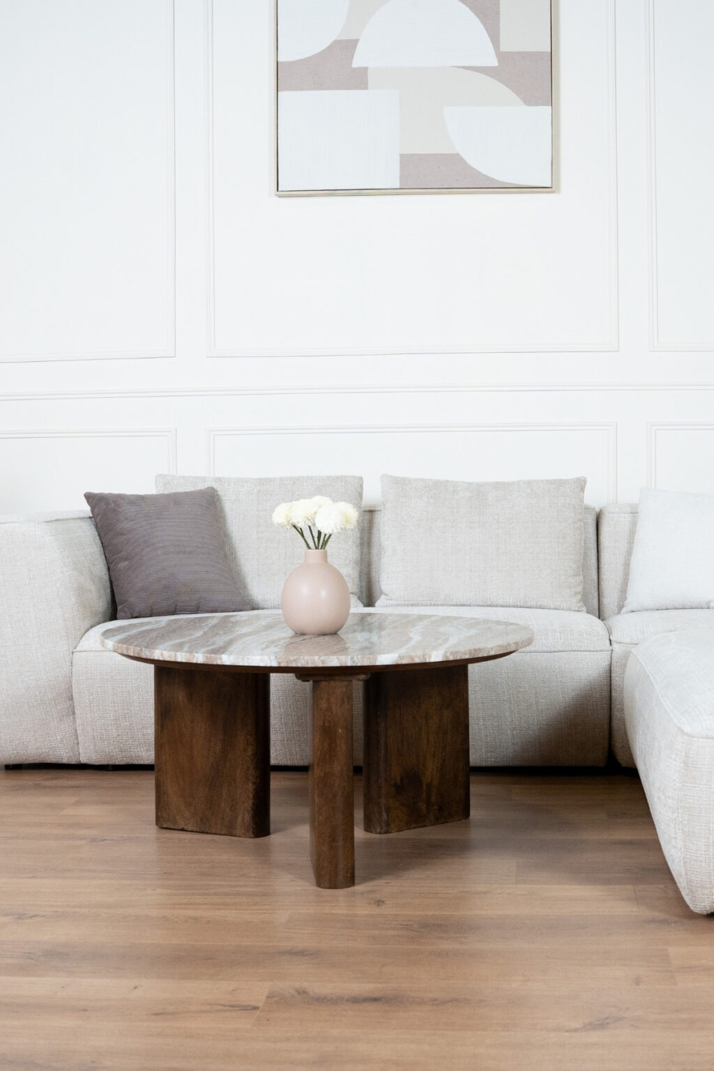 TABLES BASSES COPPA MARBRE MARRON