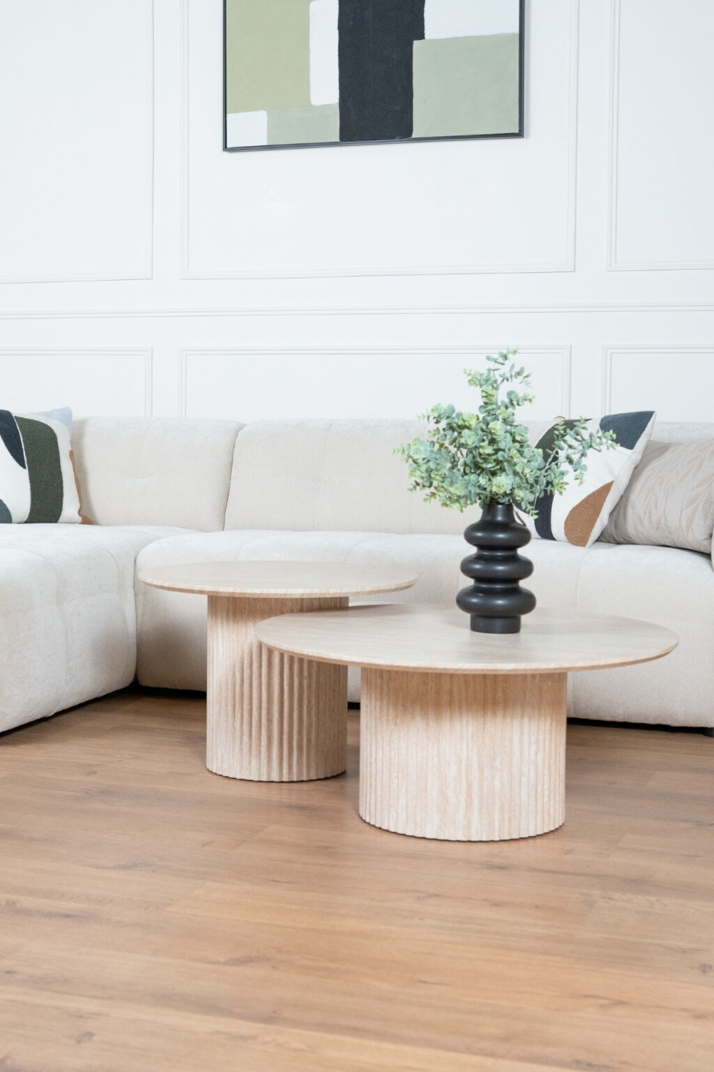 TABLES BASSES GIGOGNES EFFET TRAVERTIN 2
