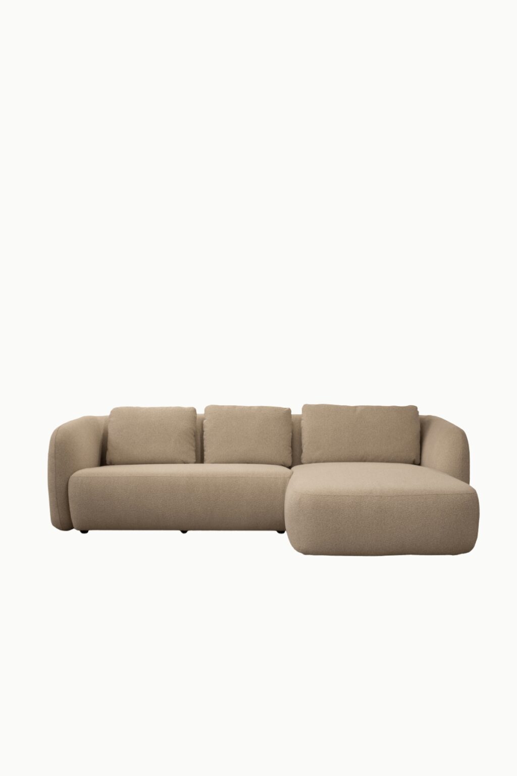canape angle marina laine bouclee taupe 4