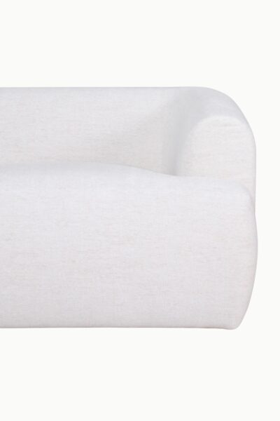 canapé droit Winston en tissu chenille beige design contemporain