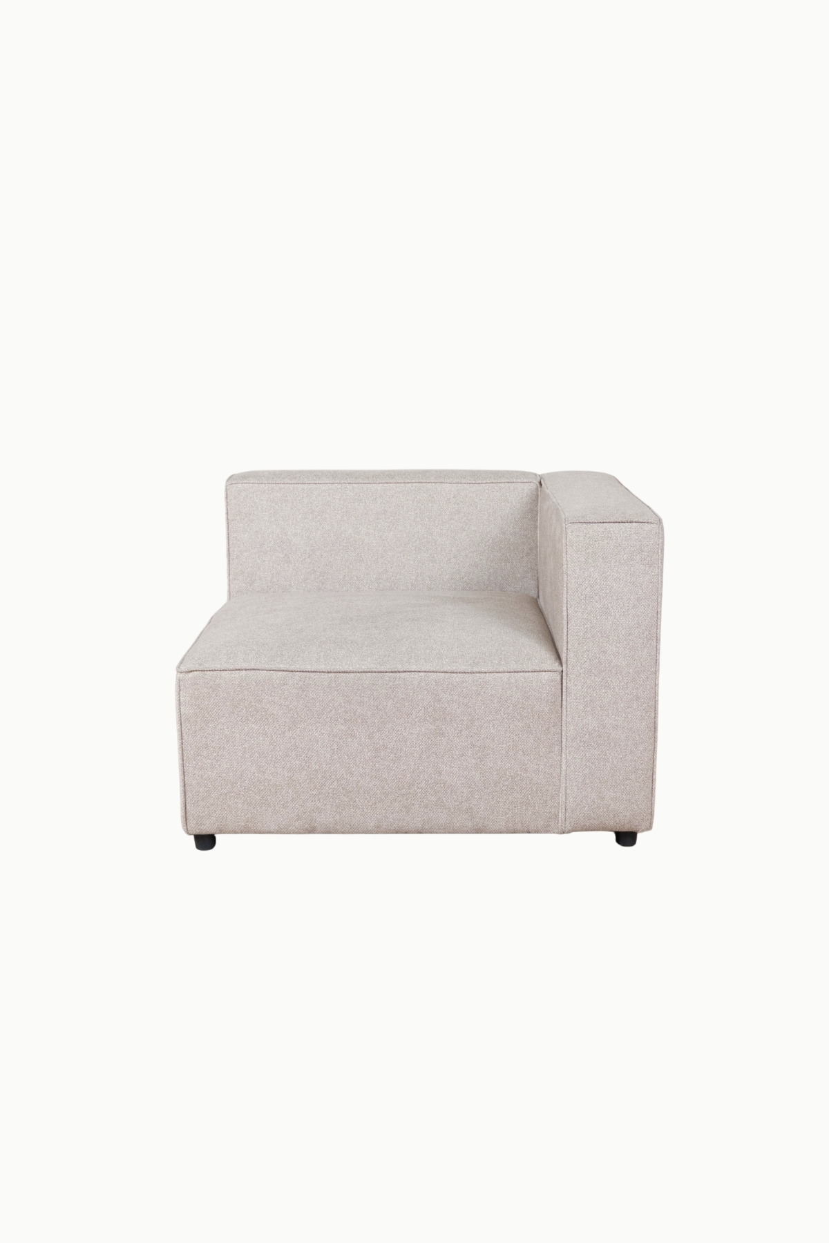 assise monte carlo avec accoudoirs tissus chenille beige 4