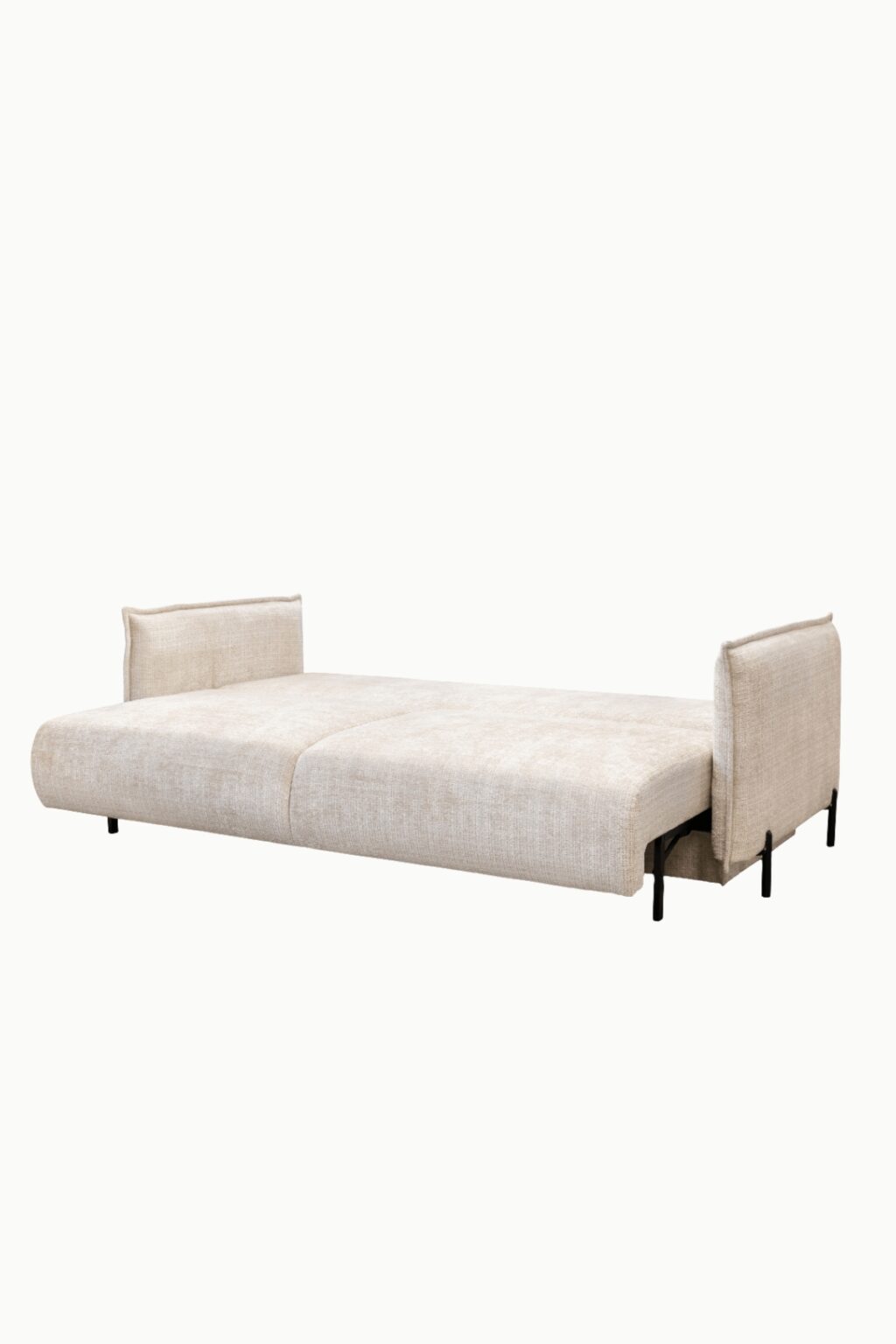 canape amelie coffre convertible tissus chenille ecru 6