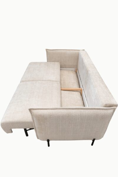 canape amelie coffre convertible tissus chenille ecru 7 canape amelie coffre convertible tissus chenille ecru 7