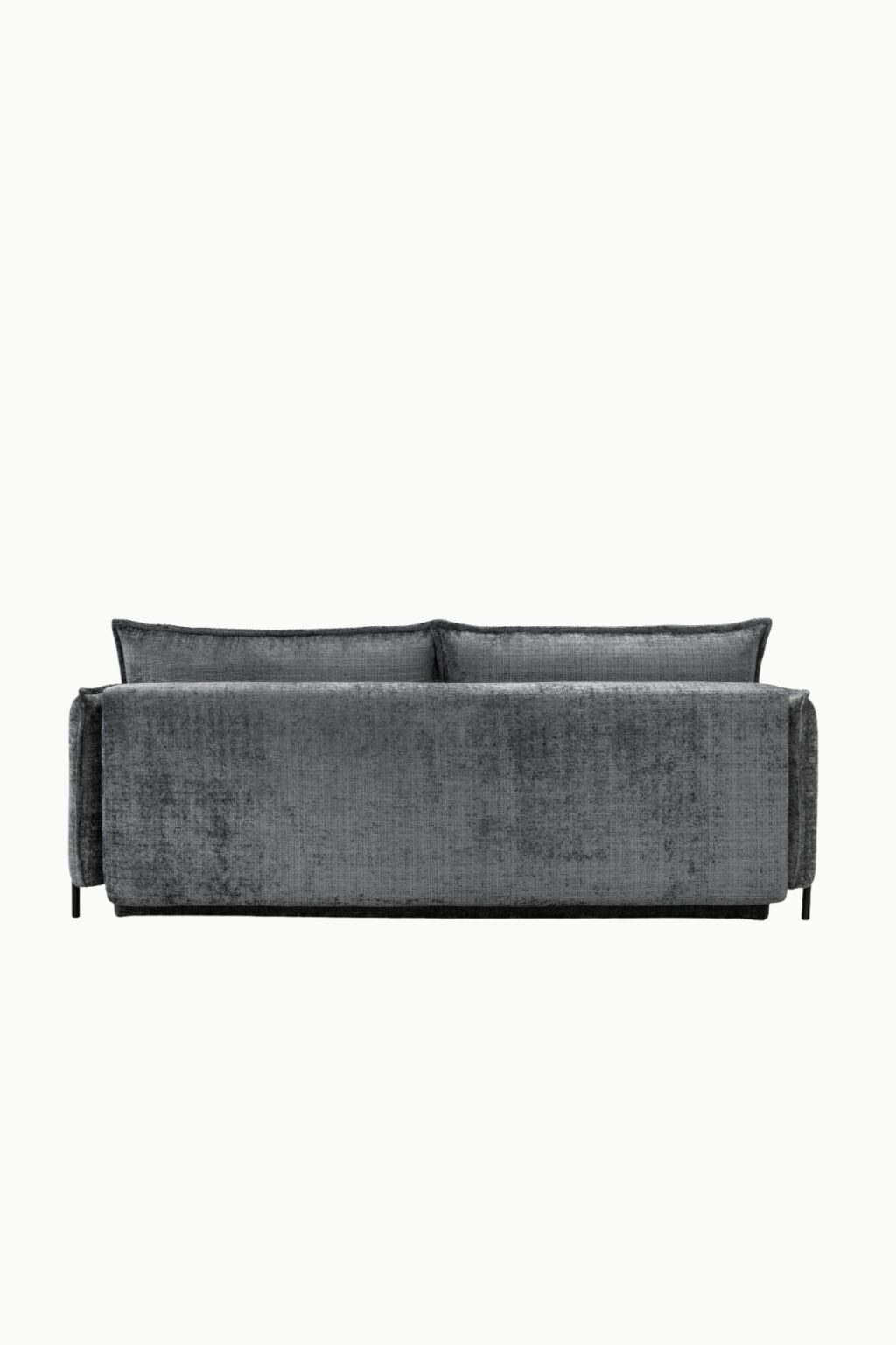 canape amelie coffre convertible tissus chenille gris 9