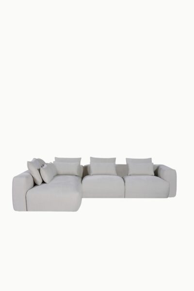 canapé angle cosy tissus chenille beige (2)