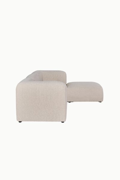 Découvrez le canapé d’angle modulable Bohem, un modèle design et confortable avec pouf assorti, idéal pour sublimer un salon contemporain.